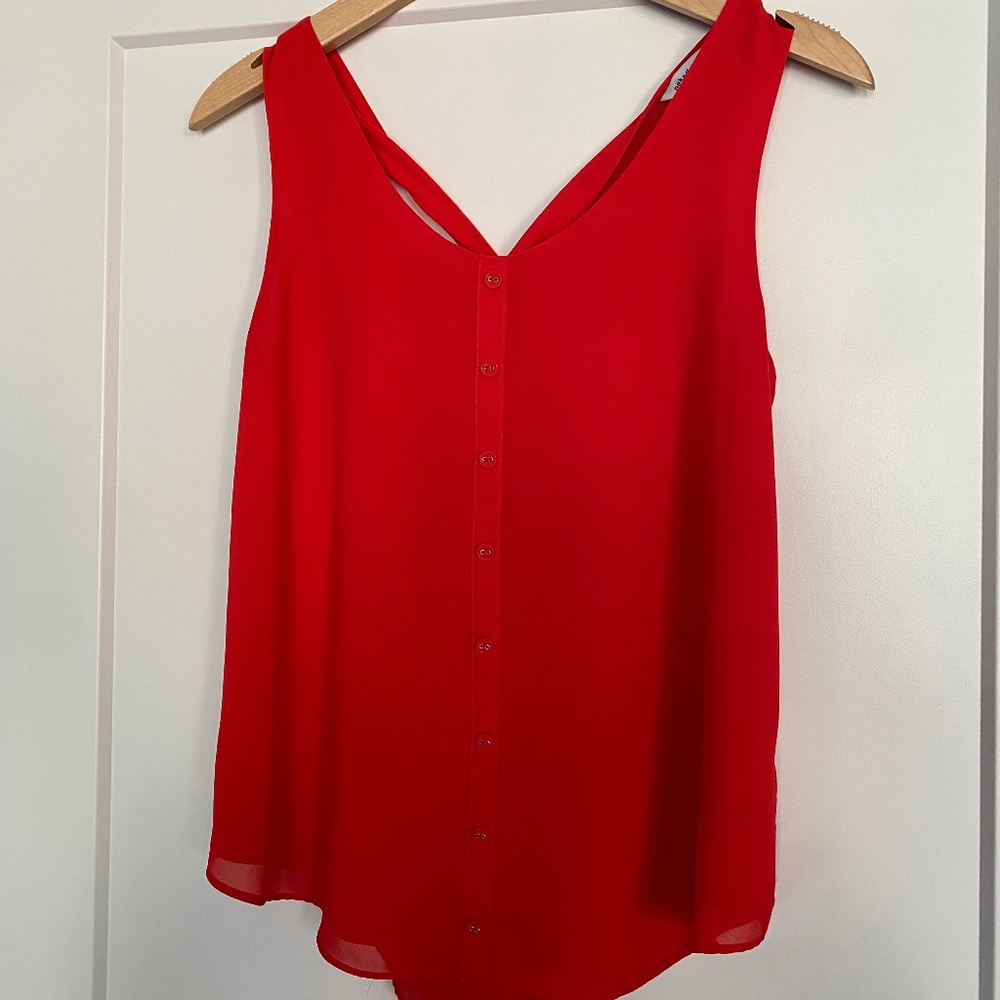 Naked Zebra | Red Tank Top